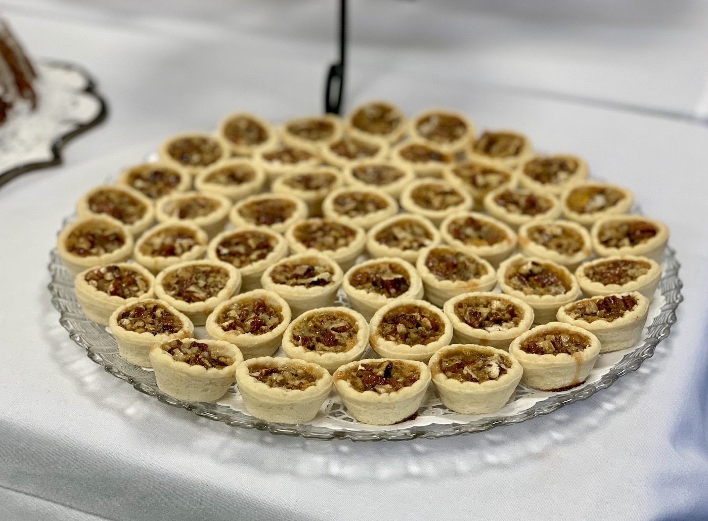 Miniature southern-style pecan pies.